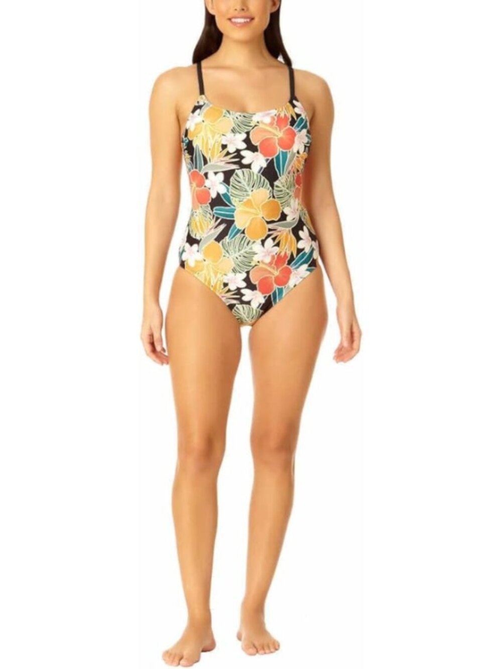 Hurley Tropical Print One Piece Swimsuit